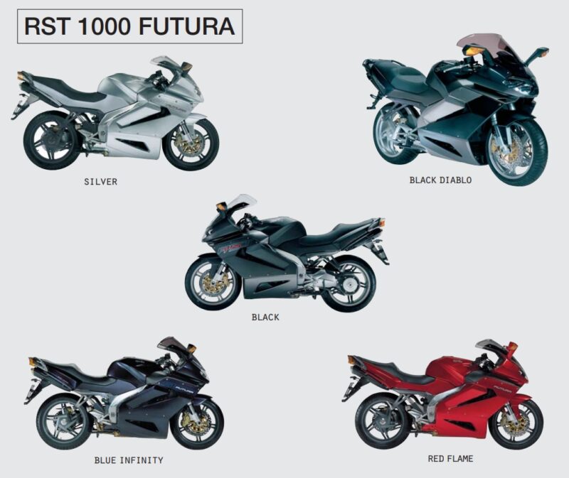 aprilia RST1000 Futura color scheme アプリリア フツーラ カラー種類